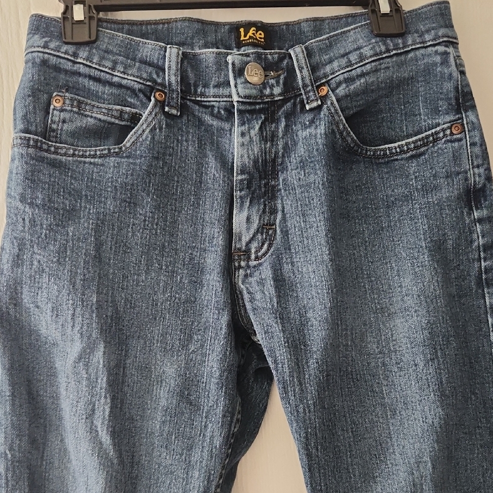 Lee Men's Denim Straight Jeans in Blue